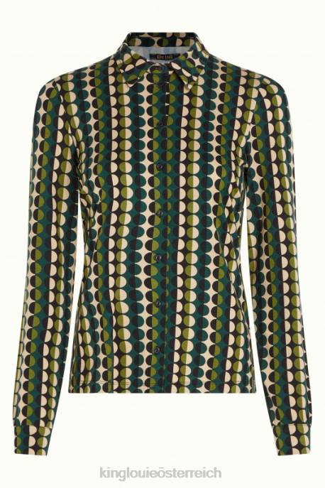Bekleidung bei King Louie Frauen Bluse Quincy Kieferngrün 8LT0113