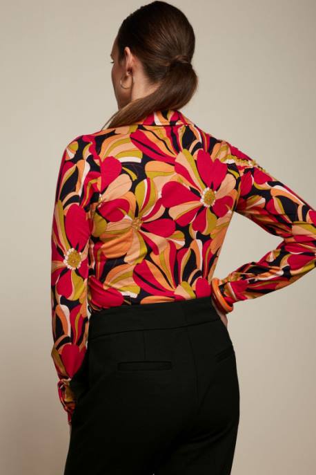 Bekleidung bei King Louie Frauen Bluse liebe Schwarz 8LT0115