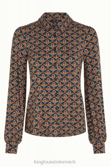 Bekleidung bei King Louie Frauen Maisie Bluse Jubiläum Libellengrün 8LT0128