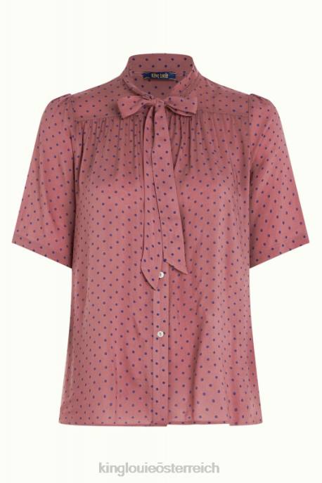 Bekleidung bei King Louie Frauen Orlane-Bluse la belle Mesa-Rosa 8LT0121