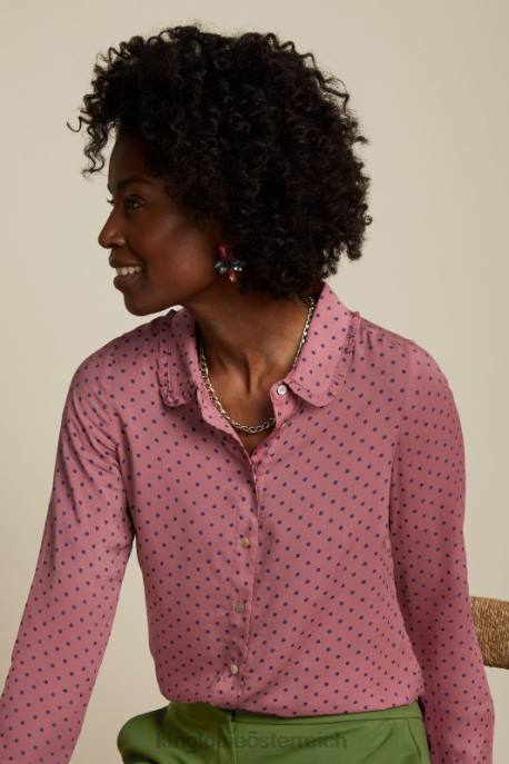 Bekleidung bei King Louie Frauen Sophia-Bluse la belle Mesa-Rosa 8LT0120