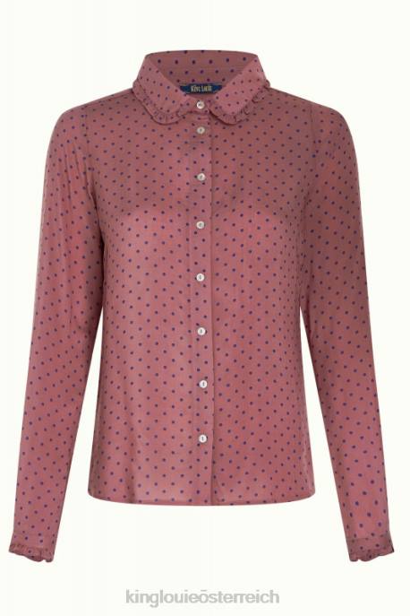 Bekleidung bei King Louie Frauen Sophia-Bluse la belle Mesa-Rosa 8LT0120