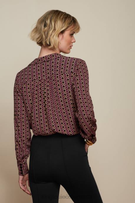 Bekleidung bei King Louie Frauen Tex-Bluse Hoopah Mesa-Rosa 8LT0119