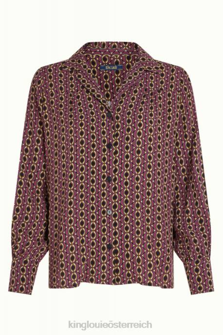 Bekleidung bei King Louie Frauen Tex-Bluse Hoopah Mesa-Rosa 8LT0119