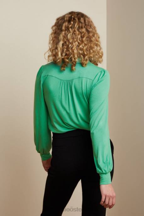 Bekleidung bei King Louie Frauen carina bluse ecovero licht Opalgrün 8LT0132