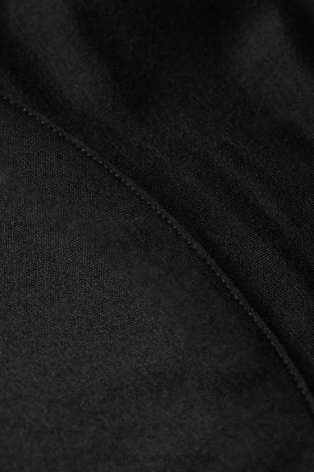 Bekleidung bei King Louie Frauen carina bluse ecovero licht Schwarz 8LT0136