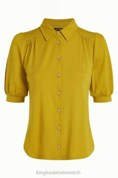 Bekleidung bei King Louie Frauen carina bluse ecovero licht frühlingsgelb 8LT0137