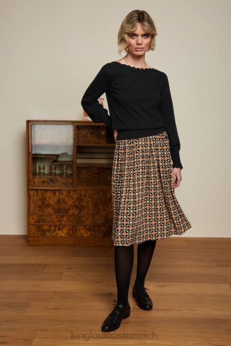 Bekleidung bei King Louie Frauen Arianna Faltenrock Ozzy Marzipan 8LT0151