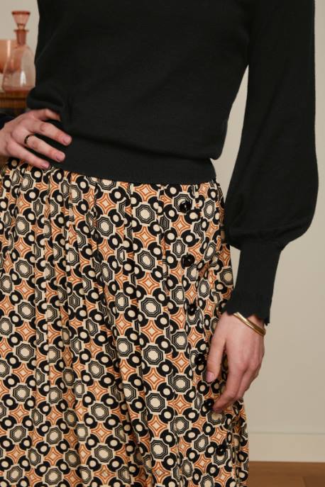 Bekleidung bei King Louie Frauen Arianna Faltenrock Ozzy Marzipan 8LT0151