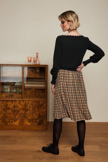 Bekleidung bei King Louie Frauen Arianna Faltenrock Ozzy Marzipan 8LT0151