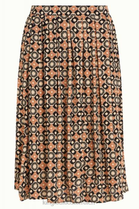 Bekleidung bei King Louie Frauen Arianna Faltenrock Ozzy Marzipan 8LT0151