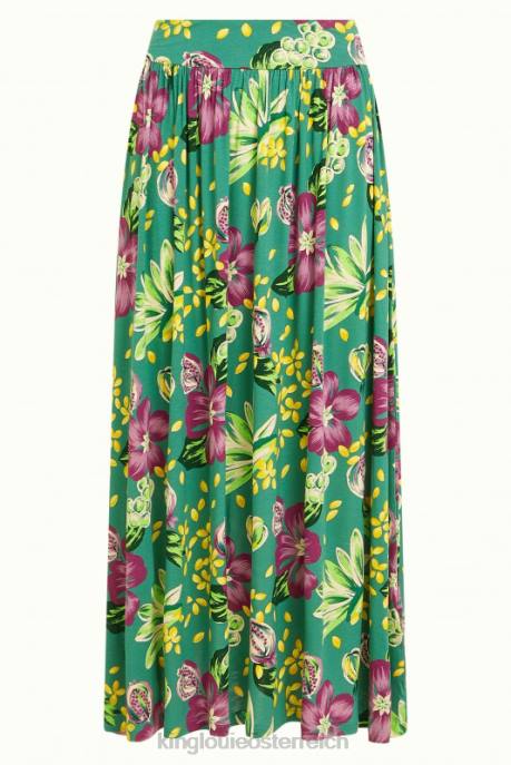 Bekleidung bei King Louie Frauen Emma Maxirock Guave rauchgrün 8LT0158