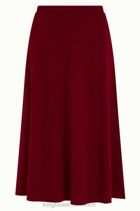 Bekleidung bei King Louie Frauen Juno-Rock aus Milano-Krepp Cabernet-Rot 8LT0159