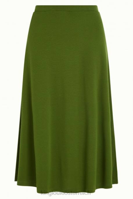 Bekleidung bei King Louie Frauen Juno-Rock aus Milano-Krepp olivgrün 8LT0165
