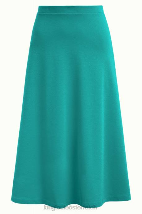 Bekleidung bei King Louie Frauen Juno-Rock aus Milano-Krepp rauchgrün 8LT0161