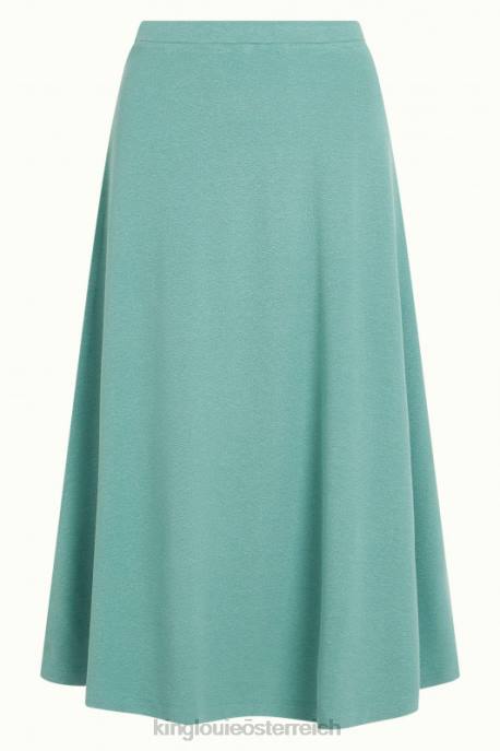 Bekleidung bei King Louie Frauen Juno-Rock aus Milano-Krepp staubiges Türkis 8LT0162