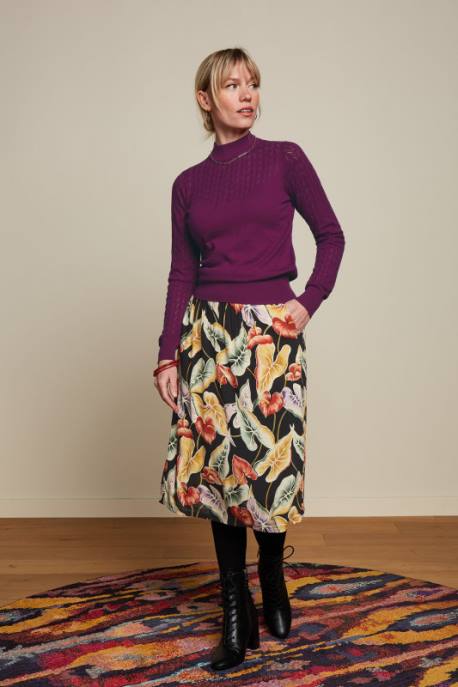 Bekleidung bei King Louie Frauen Layla Rock Marmora Schwarz 8LT0157