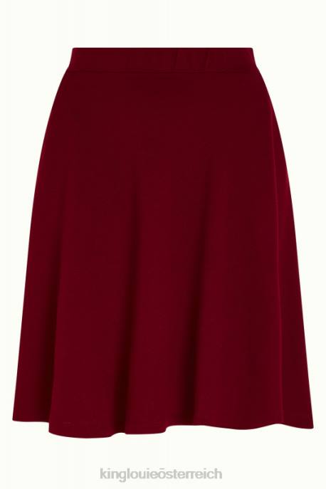 Bekleidung bei King Louie Frauen Serena Rock Milano Crêpe Cabernet-Rot 8LT0141