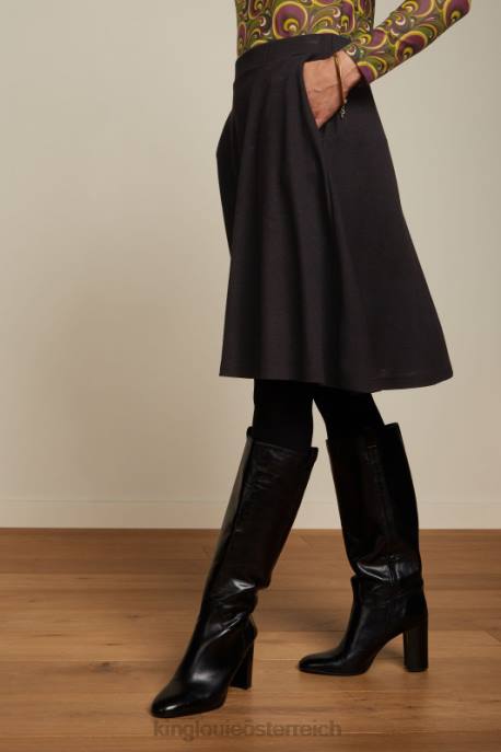 Bekleidung bei King Louie Frauen Serena Rock Milano Crêpe Schwarz 8LT0142