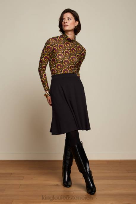 Bekleidung bei King Louie Frauen Serena Rock Milano Crêpe Schwarz 8LT0142