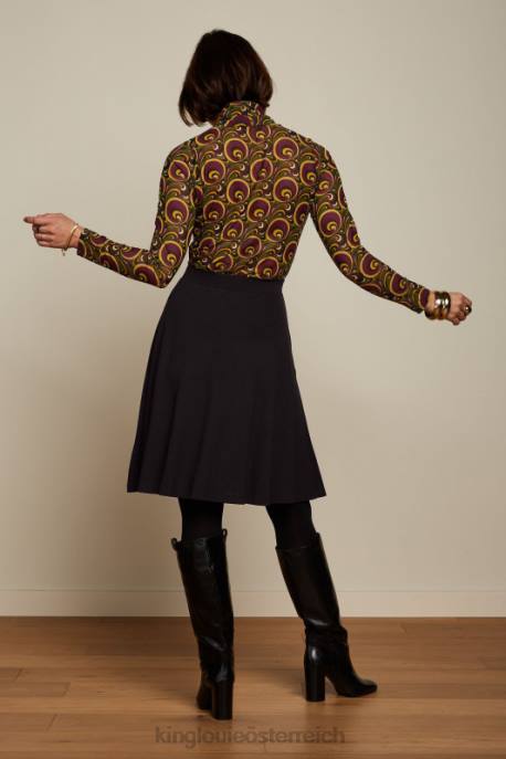 Bekleidung bei King Louie Frauen Serena Rock Milano Crêpe Schwarz 8LT0142