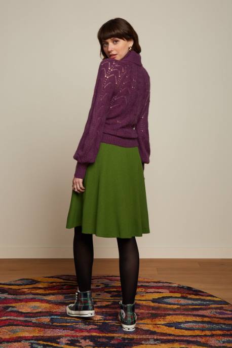 Bekleidung bei King Louie Frauen Serena Rock Milano Crêpe olivgrün 8LT0143