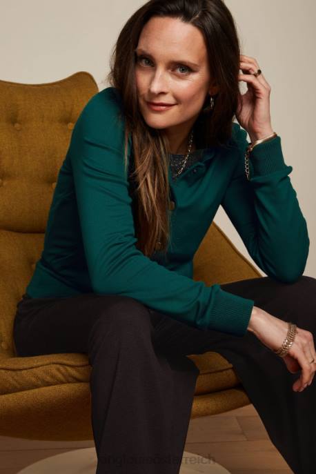 Bekleidung bei King Louie Frauen Cleo Jacke Milano Uni Kieferngrün 8LT0178