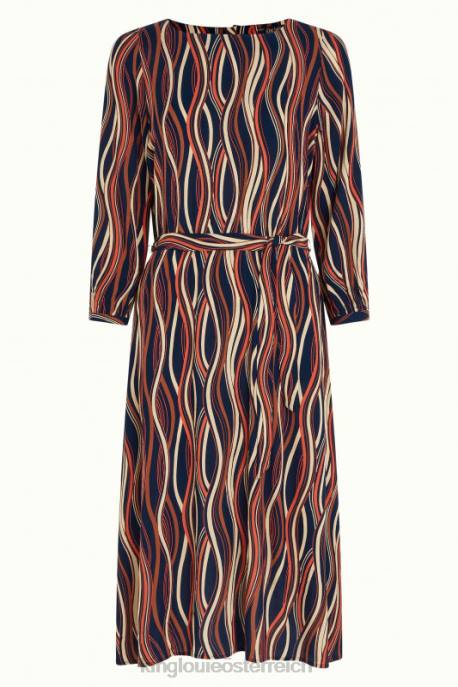 Bekleidung bei King Louie Frauen Betty Kleid Merrill Blau 8LT016
