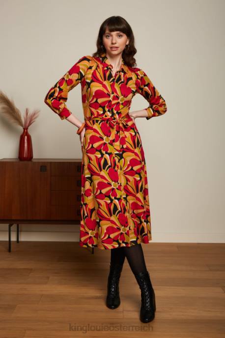 Bekleidung bei King Louie Frauen Carina Kleid liebe Schwarz 8LT012