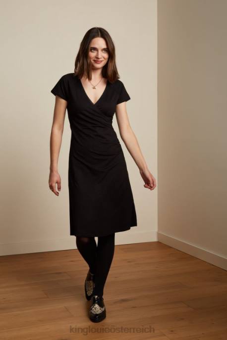 Bekleidung bei King Louie Frauen Crossdress Ecovero Classic Schwarz 8LT032