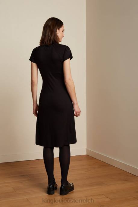 Bekleidung bei King Louie Frauen Crossdress Ecovero Classic Schwarz 8LT032