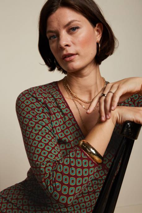 Bekleidung bei King Louie Frauen Crossdress staubig Cabernet-Rot 8LT021