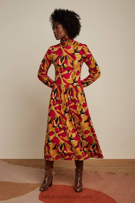 Bekleidung bei King Louie Frauen Ich liebe das Kleid von Violetta Schwarz 8LT013