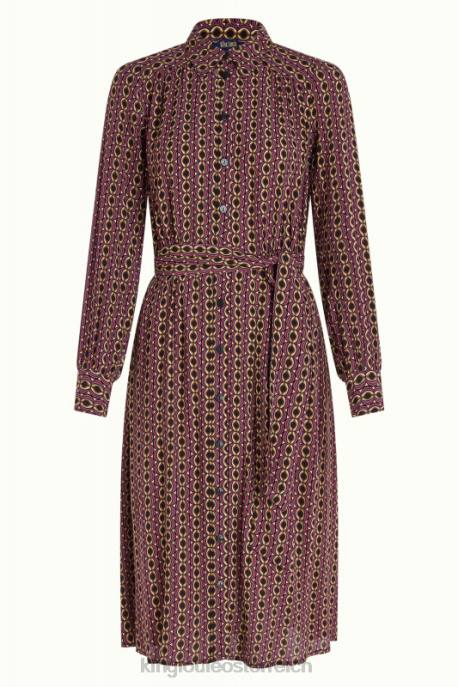 Bekleidung bei King Louie Frauen Jeanne-Kleid Hoopah Mesa-Rosa 8LT018