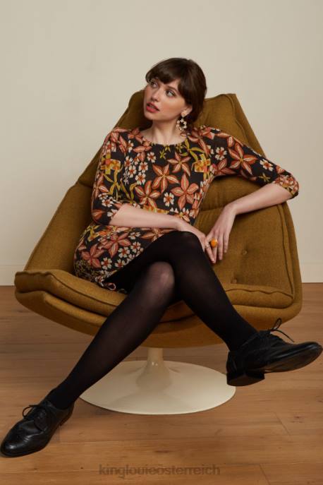 Bekleidung bei King Louie Frauen Mona Kleid Morgane Schwarz 8LT026