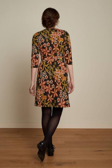 Bekleidung bei King Louie Frauen Mona Kleid Morgane Schwarz 8LT026