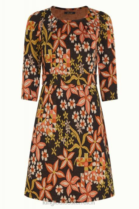 Bekleidung bei King Louie Frauen Mona Kleid Morgane Schwarz 8LT026