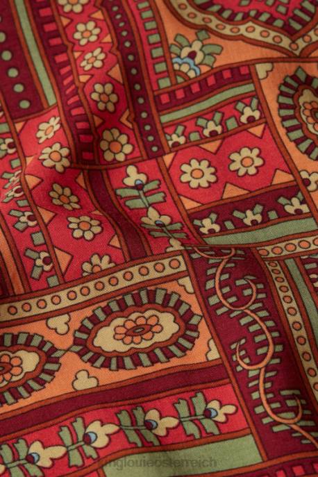 Bekleidung bei King Louie Frauen Nala-Kleid Balthazar Cabernet-Rot 8LT019