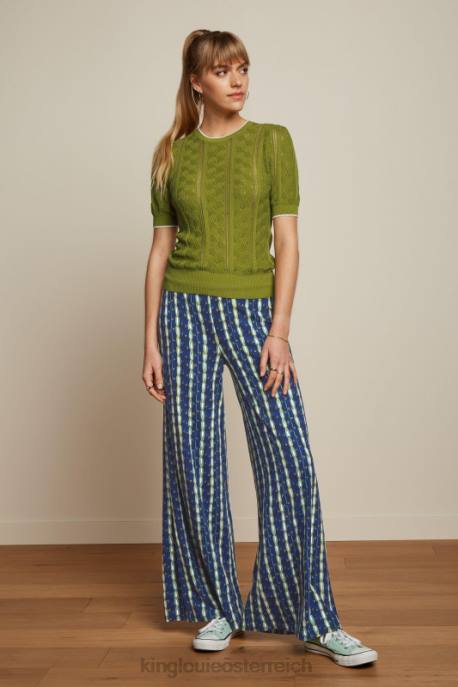 Bekleidung bei King Louie Frauen Agnes Puff-Top Herrero Waldrebengrün 8LT0102