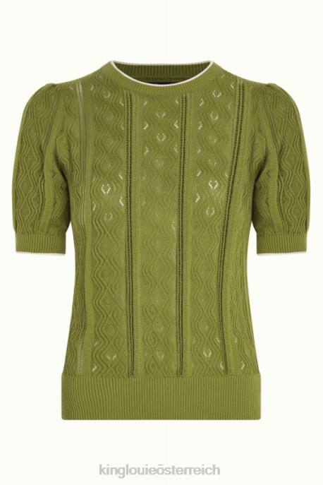 Bekleidung bei King Louie Frauen Agnes Puff-Top Herrero Waldrebengrün 8LT0102