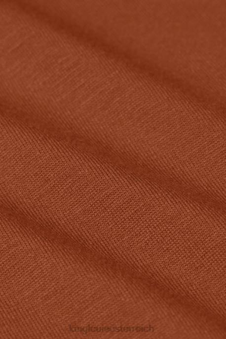 Bekleidung bei King Louie Frauen Amalia Top Ecovero Licht Cognac-Orange 8LT034