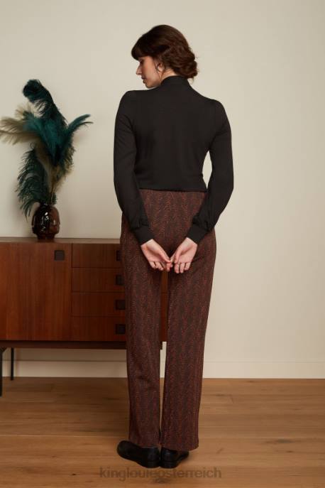 Bekleidung bei King Louie Frauen Amalia Top Ecovero Licht Schwarz 8LT035