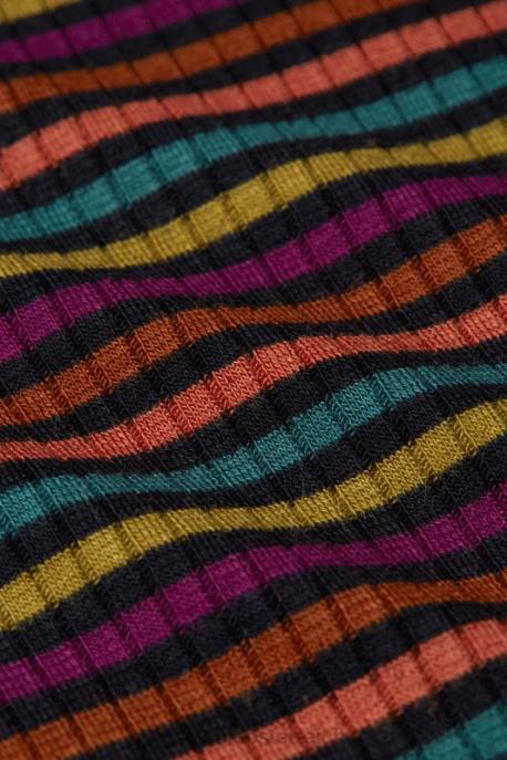 Bekleidung bei King Louie Frauen Carice V Top Rolla Stripe Umbre 8LT055