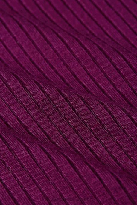 Bekleidung bei King Louie Frauen Carice V Top Uni Rib Kaspia lila 8LT051