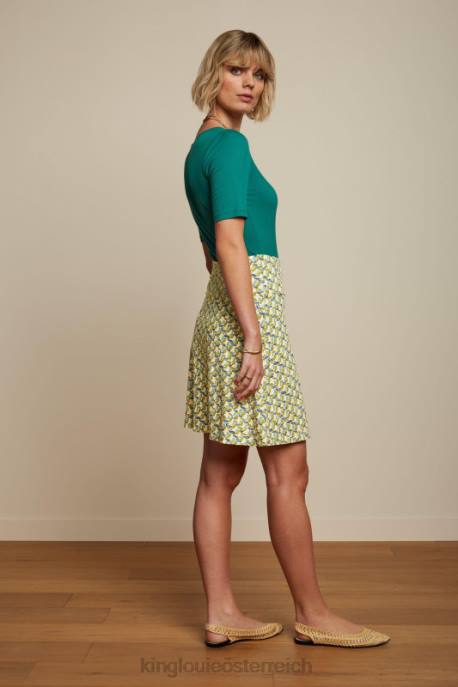 Bekleidung bei King Louie Frauen Carice V Top Uni Rib Ponderosagrün 8LT099