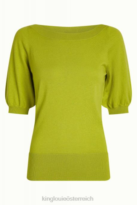 Bekleidung bei King Louie Frauen Efeu-Top-Kokon Citronellegelb 8LT091