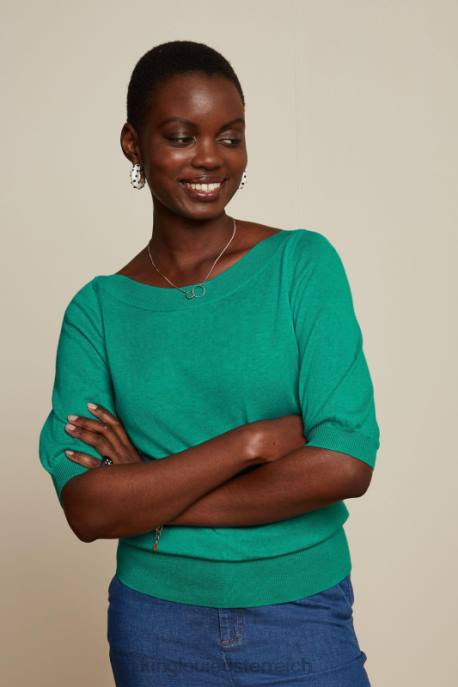 Bekleidung bei King Louie Frauen Efeu-Top-Kokon wassergrün 8LT095