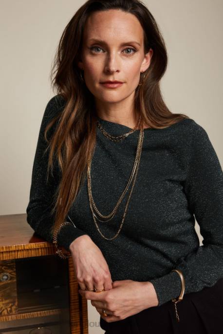 Bekleidung bei King Louie Frauen Efeuspitze Lapis Schwarz 8LT070