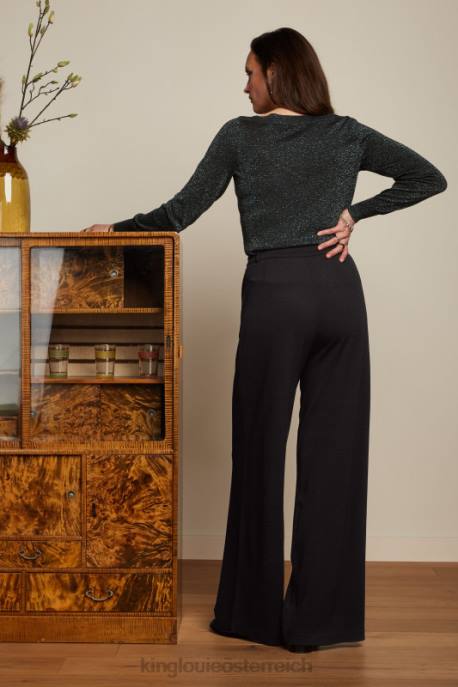 Bekleidung bei King Louie Frauen Efeuspitze Lapis Schwarz 8LT070