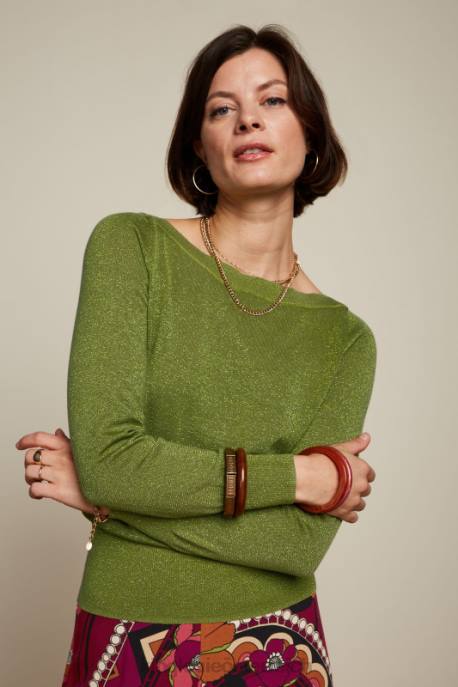 Bekleidung bei King Louie Frauen Efeuspitze Lapis Waldrebengrün 8LT071